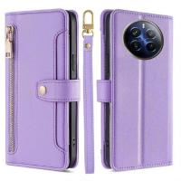 Realme 12 Pro/12 Pro+ Funda protectora multifuncional de cuero con cremallera magnética - details 12