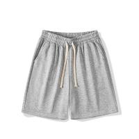 Pantalones cortos de verano para correr para hombre, pantalones cortos deportivos informales para correr, pantalones cortos deportivos holgados y secos con cordón de color sólido para gimnasio - details 5