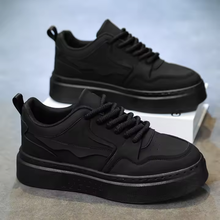 Zapatos de Moda para Hombres Primavera 2025 Zapatillas Deportivas Casuales Negras - 1