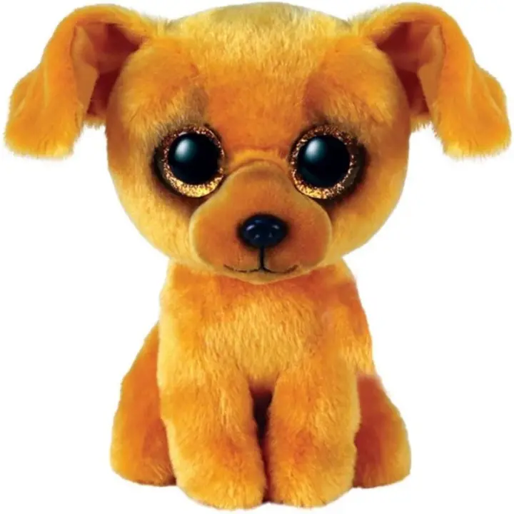 Beanie Baby muñeca de peluche de animales de peluche, perro marrón claro, 6 pulgadas - 1
