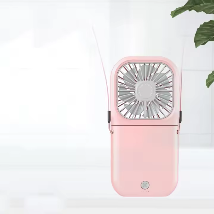 Miniventilador De Mano portátil con Función de energía Móvil y 4 Velocidades Silencioso, Recargable, Plegable, Pequeño ,para Interior De Oficina ,Viajes,Hogar - 1