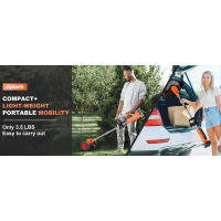 Recortadora inalámbrica Weed Wacker -GUIFIN Cortacésped de 21 V con 2 baterías de iones de litio de 2,0 Ah y 3 tipos de cuchillas de corte, potencia compacta - details 3