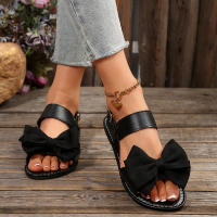 Sandalias de playa versátiles casuales de mariposa planas redondas talla grande 36 para mujer - details 2