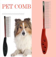 Peine de acero inoxidable para perros pequeños, herramienta de aseo para limpieza de mascotas, suministros para gatos, nuevo - details 0