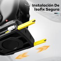 Silla de Coche Giratoria Isofix 360° Adecuada para 0+/1/2/3 Años 0-36kg 40-150cm - details 4