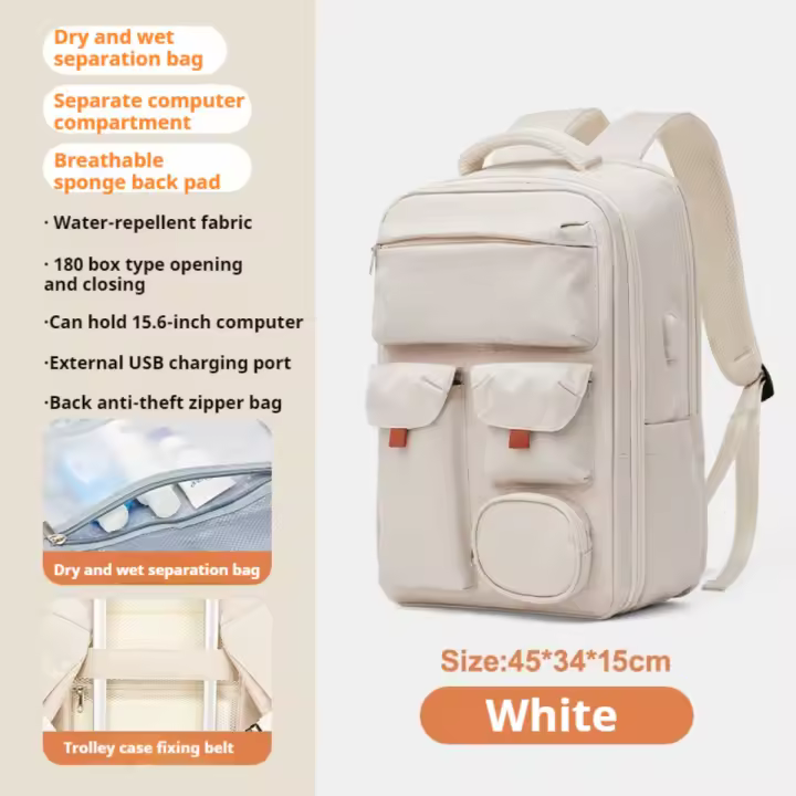 Mochila de Viaje Cabina Avion, 45x36x20 para Easyjet, Bolsos de Viaje, Equipaje de Mano - 1