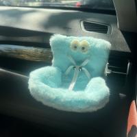 Bonito asiento de seguridad para muñeca de coche, resistente con cinturón de seguridad, modelo de silla de dibujos animados, fácil de instalar, ambientador anticaída, Clip de ventilación para viaje - details 9