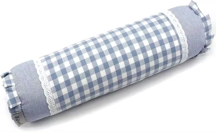 Almohada de Cuello de Trigo Puro EDOMI Almohada Cervical de Rodillo de Cilindro para Dormir Fresco - 1