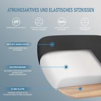 Ergonómica, Silla de Escritorio con Reposacabezas Ajustable, Reposabrazos, Soporte Lumbar, Altura Regulable y Oscilación de 90 ° -120 ° , Silla Giratoria Capacidad de Peso 150kg - details 7