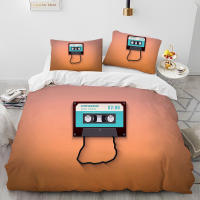 Juego de Ropa de Cama con Música Retro y Nostálgica Funda de Edredón y Funda de Almohada para Cama King Queen Tamaño - details 12