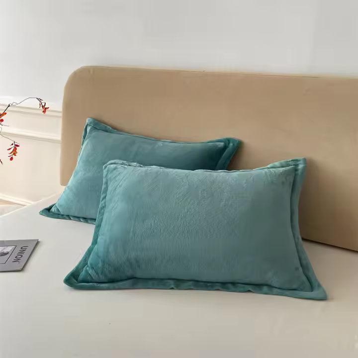 Bonenjoy-funda de almohada de terciopelo, 2 uds., funda de almohada de 48x74cm, funda de almohada suave con cremallera, funda de almohada para decoración de sofá - 1