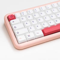 Teclado de dibujos animados blanco Simple XDA PBT, sublimación de tinte para juegos mecánicos personalizados, Kit de teclas resistentes al desgaste, 126 - details 6