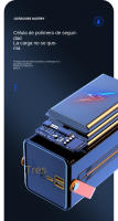 Powerbank 30000Mah 120W Carga Rápida Luz de Flash LED Pantalla Digital - details 11
