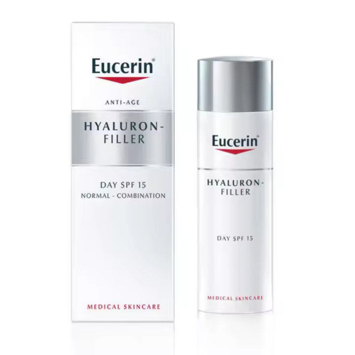 Eucerin Hyaluron-Filler Cream 50 ml para pieles normales-combinadas, deportes y salud al aire libre - 1
