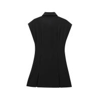 Minis de cintura corta sin mangas para mujer para otoño-invierno - details 2