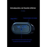 Inflador de neumáticos compresor de aire portátil - bomba de aire del coche, 150 PSI bomba de aire eléctrica recargable para coches, motos, bicicletas, bicicletas de bola, con manómetro digital, luz LED, fuente de alimentación móvil - details 8