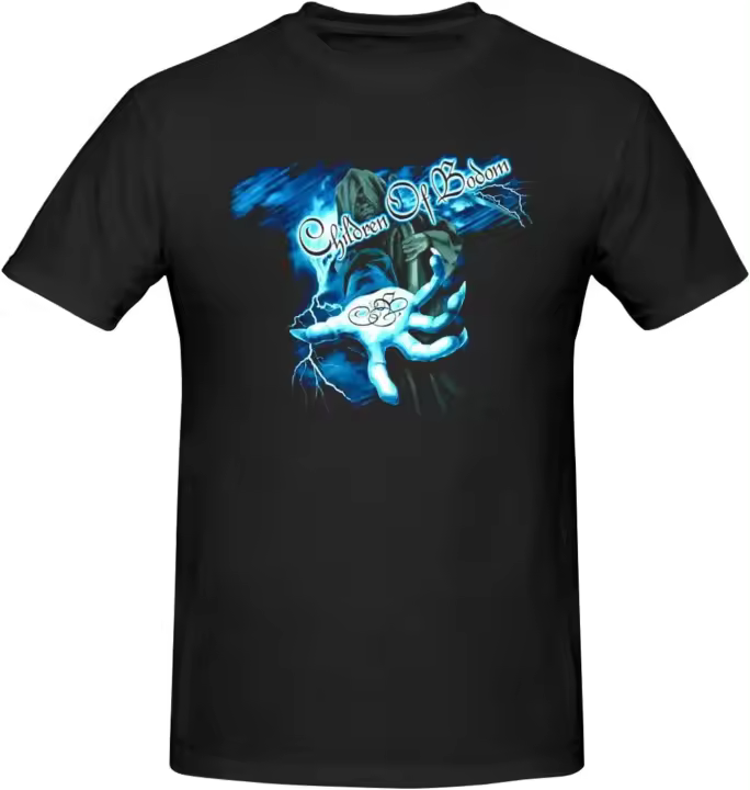 Camiseta bonita de Children of Bodom para hombre, camiseta de verano con cuello redondo, camiseta informal de algodón de manga corta - 1