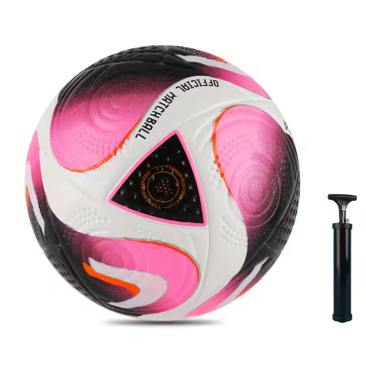 Balón de fútbol duradero con peso oficial para partidos, tamaño 5, construcción duradera y balón de fútbol duradero, con bomba - 1