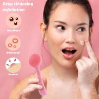 Paquete de 2 cepillos de limpieza facial, de silicona suave, exfoliante con mango de polietileno para eliminar - details 3