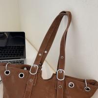 Bolso de mano de PU mate de estilo coreano, bolso de mano de Color sólido, bolso de gran capacidad, estilo étnico, paquetes de axilas de gran capacidad para viaje - details 2