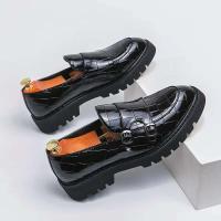 Producto más vendido 2024 Zapatos casuales de cuero genuino para hombres de lujo Estilo italiano de fiesta o oficina - details 1