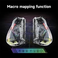 Joypad transparente inalámbrico, controlador de inducción de 6 ejes, Gamepad ajustable, 8 colores, luz mágica, vibración, Joy para Nintendo Switch - details 6
