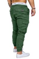 Pantalones deportivos elásticos sueltos para hombre con encaje, pantalones con entrepierna abierta, moda casual - details 13