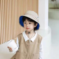 Sombrero de cubo transpirable de estilo coreano, sombrero de malla de secado rápido para verano para niños, sombrero para el sol Anti-UV, sombrero sombreado, sombrero de pescador para niños - details 16