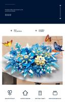 Kit de Bloques de Construcción de Flor Eterna de Fantasía 917PCS Ladrillos Creativos para Adultos y Niños Decoración de Escritorio Juguetes STEM - details 1