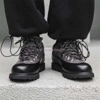 Nuevos botines negros de alta calidad para hombre, zapatos de moda de cuero genuino, cordones lujosos, calidad Wenzhou - details 3