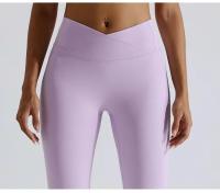 Mallas de Yoga para mujer, Leggings deportivos de cintura alta, elásticos, sin costuras, para gimnasio - details 4