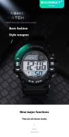 SHUNWAY Reloj electrónico deportivo para niños y adolescentes, despertador, sincronización multifuncional, reloj universal para hombres y mujeres - details 1