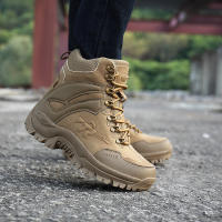Botas de Combate de Alta Calidad Para Hombre Zapatos de Trabajo de Cuero Genuino Adecuados Para Senderismo Camping y Montañismo - details 19