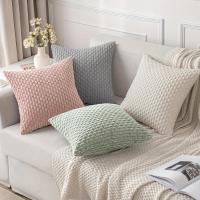 Fundas de almohada decorativas de pana, diseño suave a rayas bohemias para sala de estar, dormitorio, estilo moderno de granja, 1 Uds. - details 3