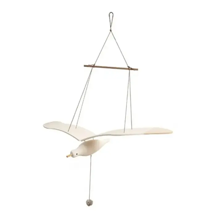 Creativo colgante de pared mosca gaviota pájaro de madera niños bebé dormitorio Hotel arte atrapasueños decoración familia guardería herramientas de bricolaje - 1