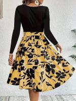 Midi Ds de manga larga para mujer, ropa elegante de moda coreana, elegante, Kpop, diseñador curvo, nuevo en X - details 4
