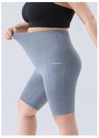 Pantalones de Yoga Grande Talla 5 Centavos Leggings Adelgazantes con Bolsillo de Barriga de Tiburón para Talla 200 Jin - details 2