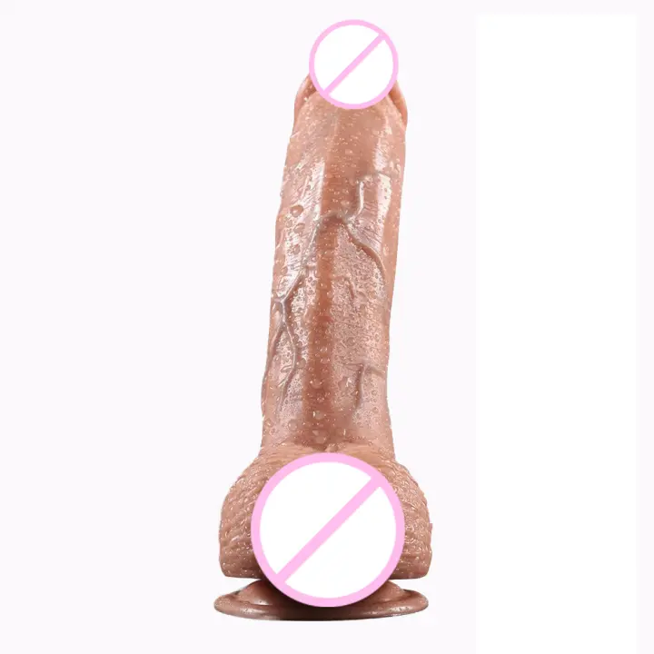 Consolador ultra realista Consoladores de silicona duales, consolador principiante curvo realista de 9 "para punto G y juego anal con potente ventosa, juguete sexual para pene manos libres para mujeres y hombres sexuales - 1