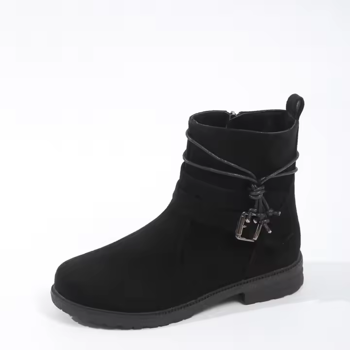 Botas cortas informales Martin planas de moda para mujer, Atos para mujer - 1