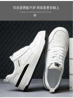 Zapatos casuales de moda de cuero nuevos, zapatillas de hombre con plataforma blanca - details 9