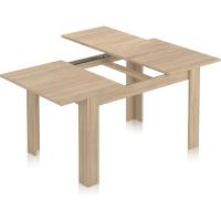 Mesa de Comedor Extensible Diseño Rectangular Danna Acabado en Blanco Artik y Roble Canadiense - details 12