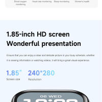 Reloj Inteligente AMOLED de 1.85 pulgadas Cargamento Inalámbrico Llamadas Bluetooth - details 5