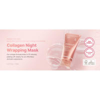 Medicube-mascarilla Facial exfoliante para envolver durante la noche, paquete de elasticidad, hidratación, reduce la flacidez y la opacidad, colágeno hidrolizado para - details 1