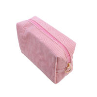 Bolso De Maquillaje Para Viaje Organizador De Cosméticos De Corduroy Para Mujeres Estuche De Belleza Portátil De Cierre De Cremallera - details 24