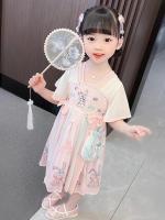 Hanfu-vestido chino de primavera y verano para niña, disfraz súper inmortal para niño, falda de estilo antiguo - details 0