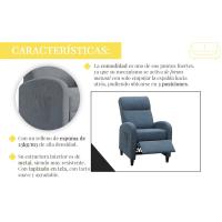 SHIITO SILLÓN SOFÁ COMEDOR SALÓN ESTUDIO BIBLIOTECA BUTACA SILLA RELAX RECLINABLE PUSH BACK respaldo