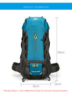 Mochila de Camping Impermeable Tamaño Grande para Senderismo, Viajes, Trekking, Montañismo - details 0