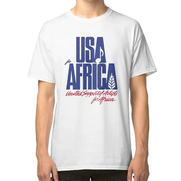 Camiseta de Moda para Hombres Algodón Exterior Diseño We Are the World - 1