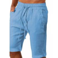 Pantalones cortos de lino y algodón de talla grande 5XL para hombre Cómodos y transpirables para el verano - details 0