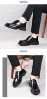Nuevos hombres de primera capa de cuero de vaca zapatos casuales de cuero de cabeza grande vestido de negocios de cuero de suela gruesa zapatos de los hombres transpirable solo zapatos de los hombres - details 11